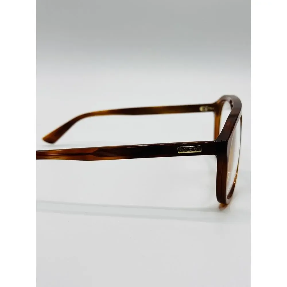 Gucci Eyeglasses Frames GG1320O-002 Brown Aviator Double Bridge 54-19-145 New
